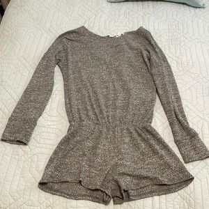Grey long-sleeved LNA Romper Size M